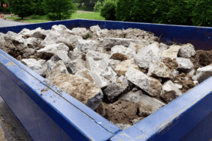 Clean Concrete Dumpster Rental
